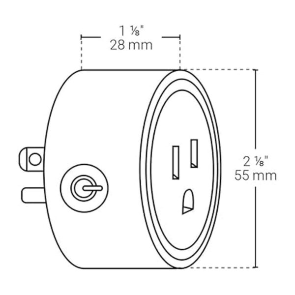 Smart BAZZZ PLGWFW1 Smart Home Enchufe de pared WiFi no