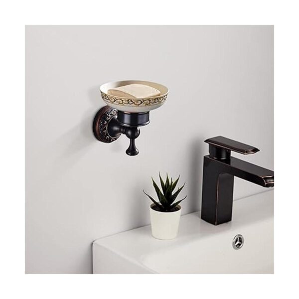 Leyden Jabonera de bronce accesorios de baño de bronce