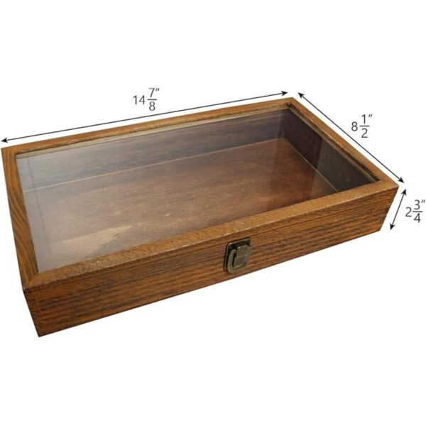 Mooca cofre de madera con vidrio templado para enseñar_2