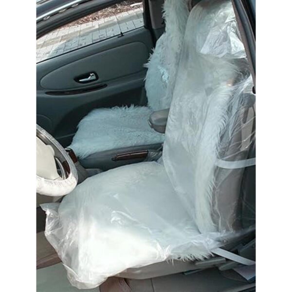 Moyishi Fundas de asiento de plástico desechables para_2