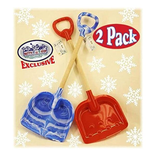 Mattys Toy Stop Pala de nieve de madera resistente de_1
