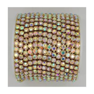 Cadena de cierre de diamantes de imitación AB de cristal_1