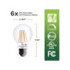 Bioluz LED 92 bombillas LED CRI E26 de 40 W regulables_4