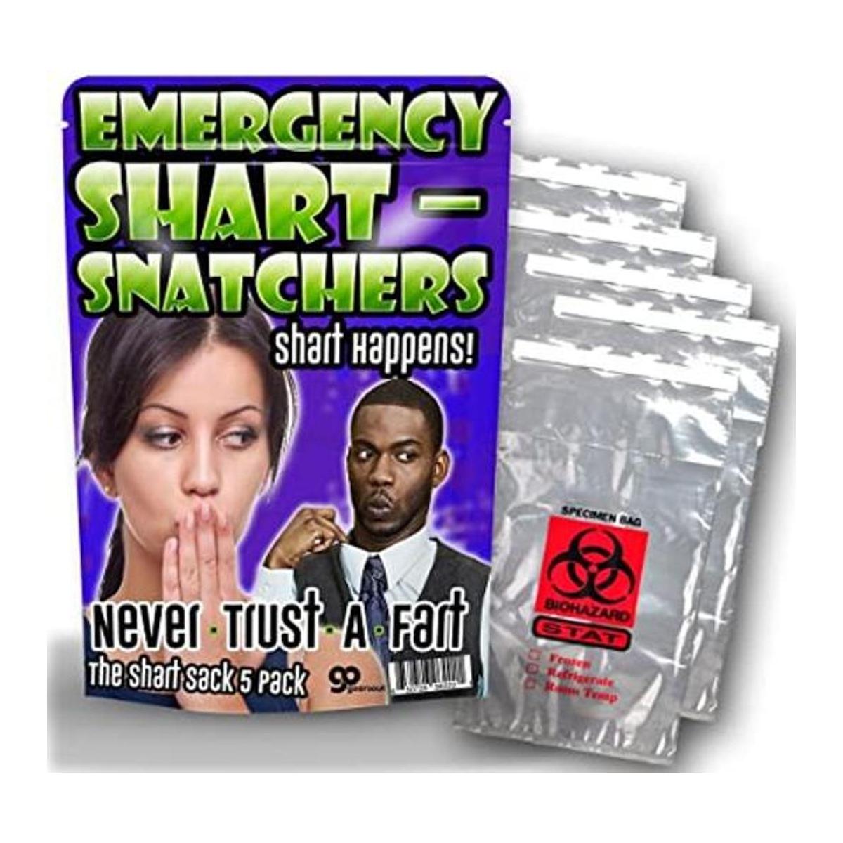 Shart de emergencia Snatchers 5 pack Funny Gag bolsas