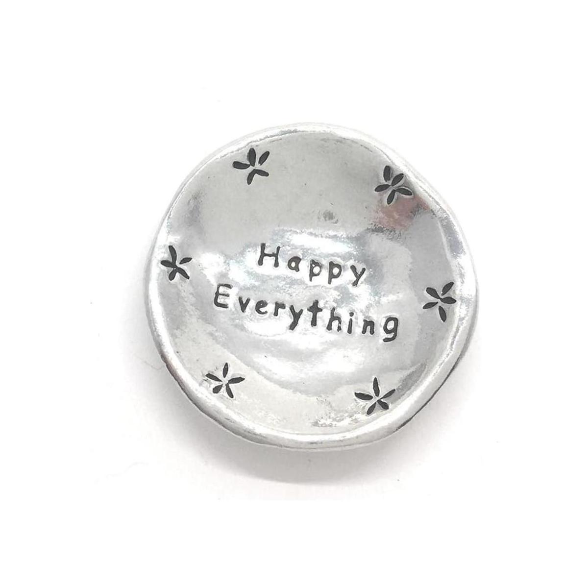 Happy Everything Cuenco pequeño de peltre con caja de