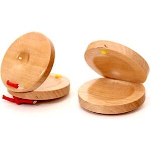 DOXISHRUKY Juego de 2 castañuelas musicales para niños_1