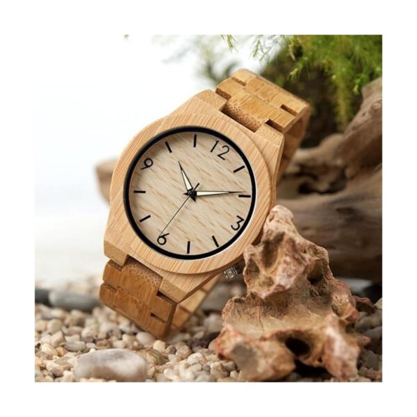 BOBO BIRD D27 Reloj de madera de bambú para hombre con_6