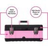 Pink Power caja para herramientas portátil de aluminio o_2