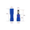 Baomain Azul hembramacho Insulated Spade Wire Connector_4