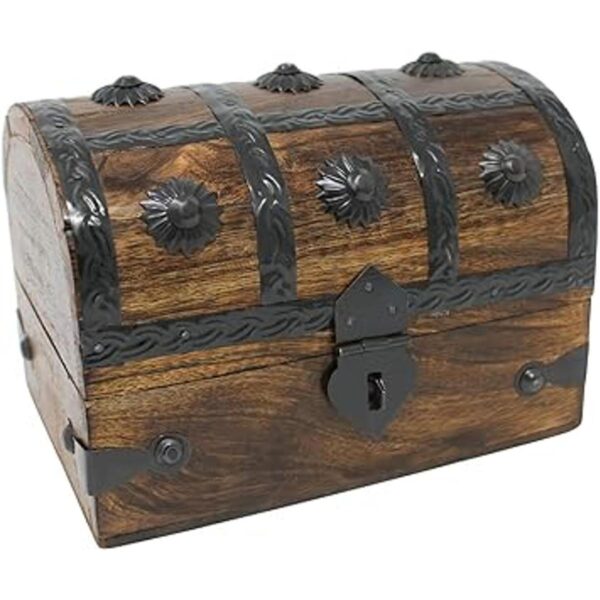 Nautical Cove Caja de tesoro y joyero de madera Caja del_1