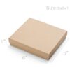 MESHA Cajas de regalo de joyería Kraft con tapas cajas de_3