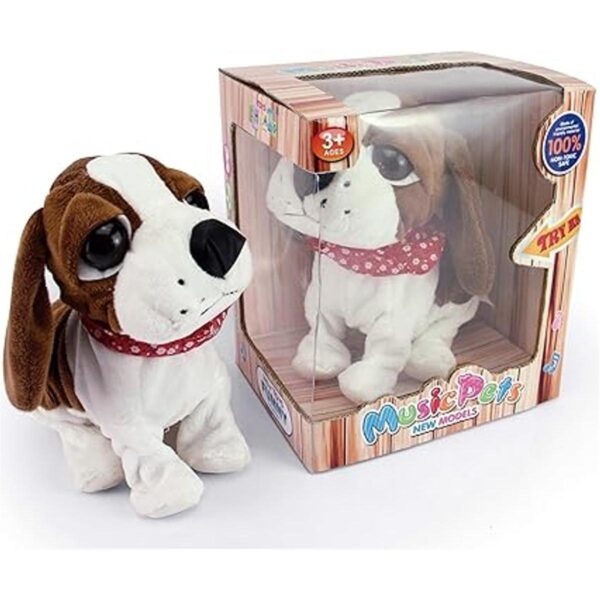 Juguete electrónico de peluche de perro con control de_4
