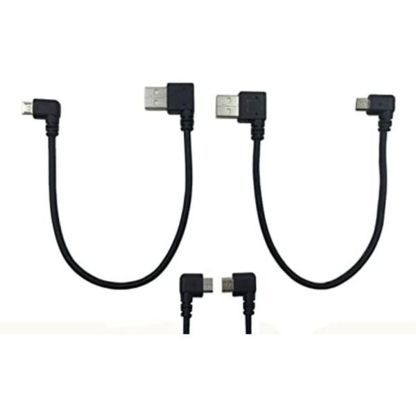 Cerrxian Cable micro USB de 9 pulgadas Combo de ángulo_1