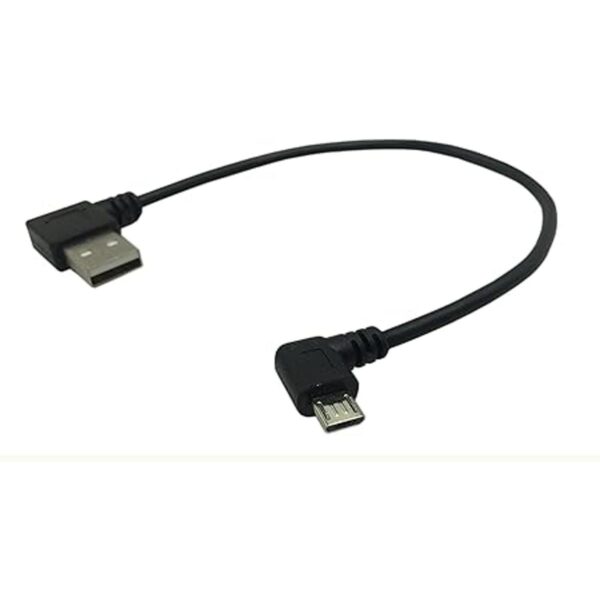 Cerrxian Cable micro USB de 9 pulgadas Combo de ángulo_2