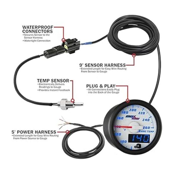 MaxTow Double Vision 260 F Kit de medidor de temperatura_2