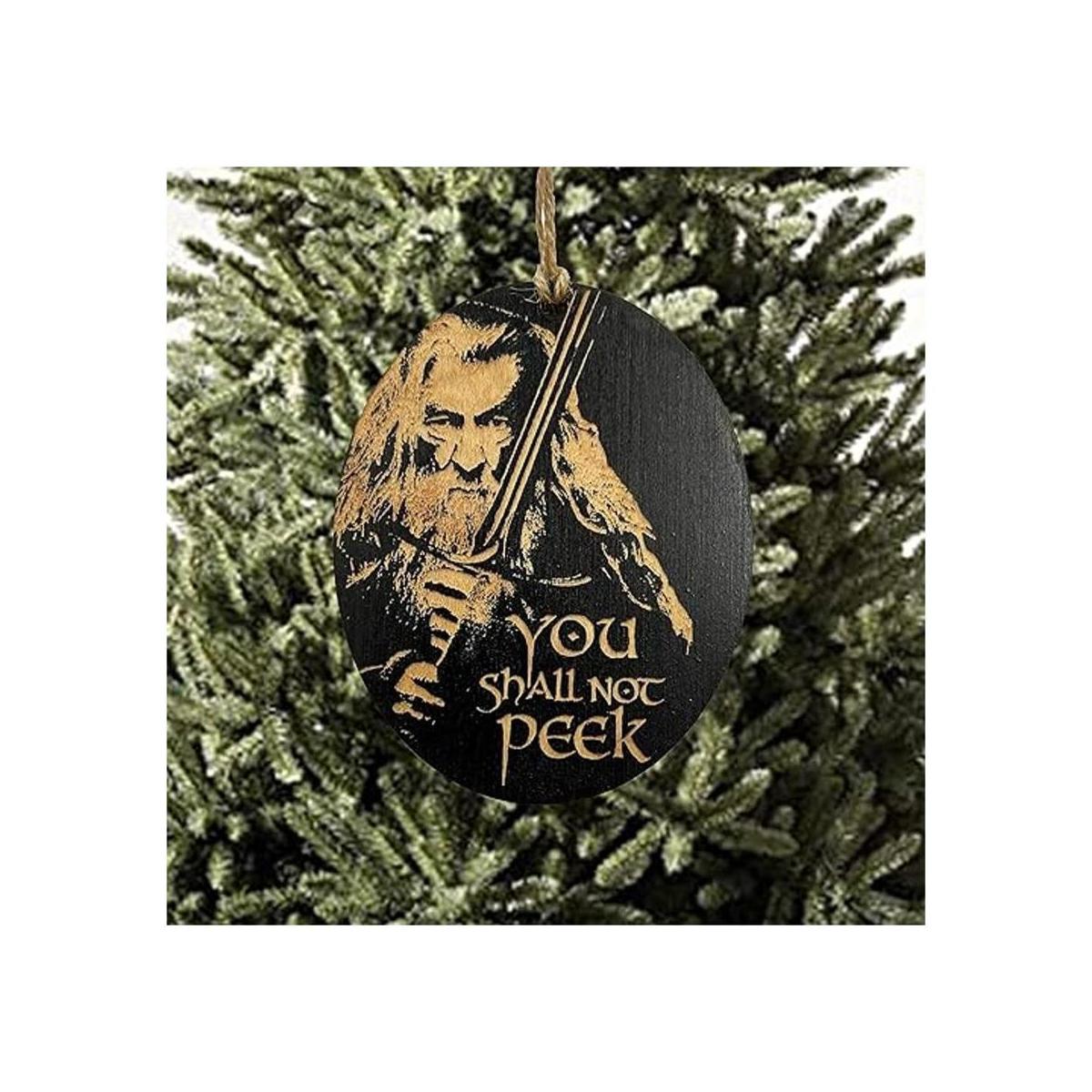 Ornament You Shall Not Peek BLACK