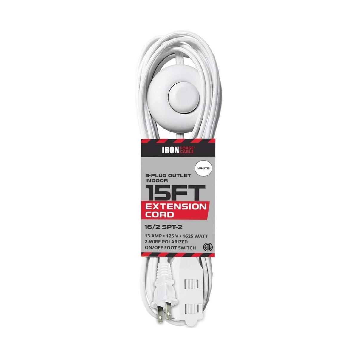 Cable de extensión de 15 pies con interruptor de pie y 3