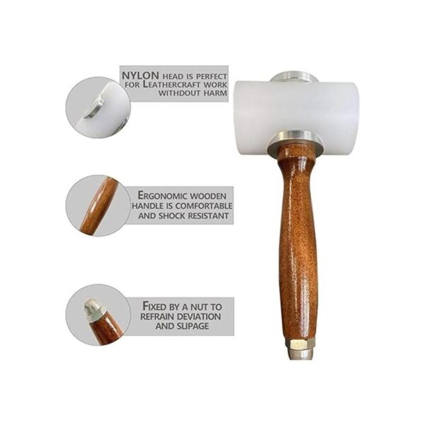 Martillo de talla de cuero para trabajo de cuero de cuero_3