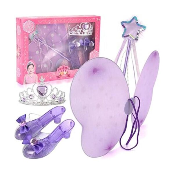 Juego de disfraz para niñas 6 unidades color morado_5