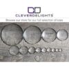 CleverDelights Cabujones redondos de cristal de 2.5 in de_3