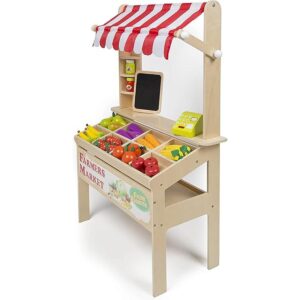 Soporte de madera para mercado de agricultores muebles de_1