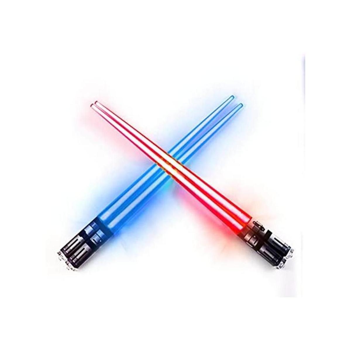 Sabers Chop Lightsaber Luz LED Up palillos 2 Par Rojo Azul