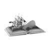 Maqueta de metal en 3D de libro de Moby Dick de_3