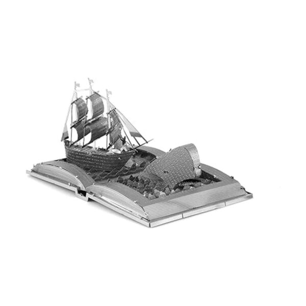 Maqueta de metal en 3D de libro de Moby Dick de_4