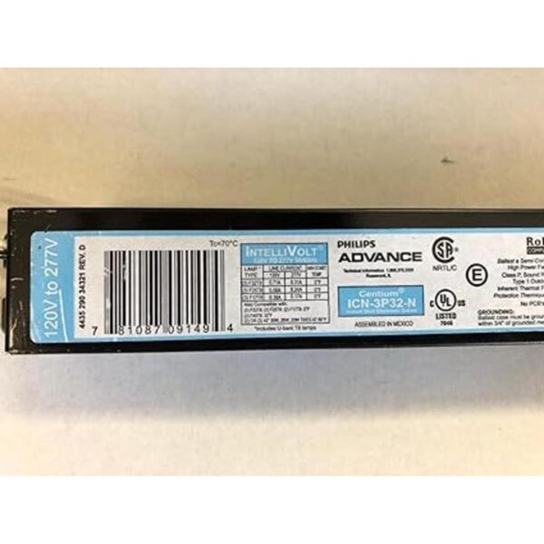 Philips Advance 10637 ICN3P32N T8 balasto fluorescente_2