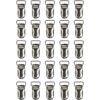 Andux 25 clips de tirantes para soportes de plata YJK01_1