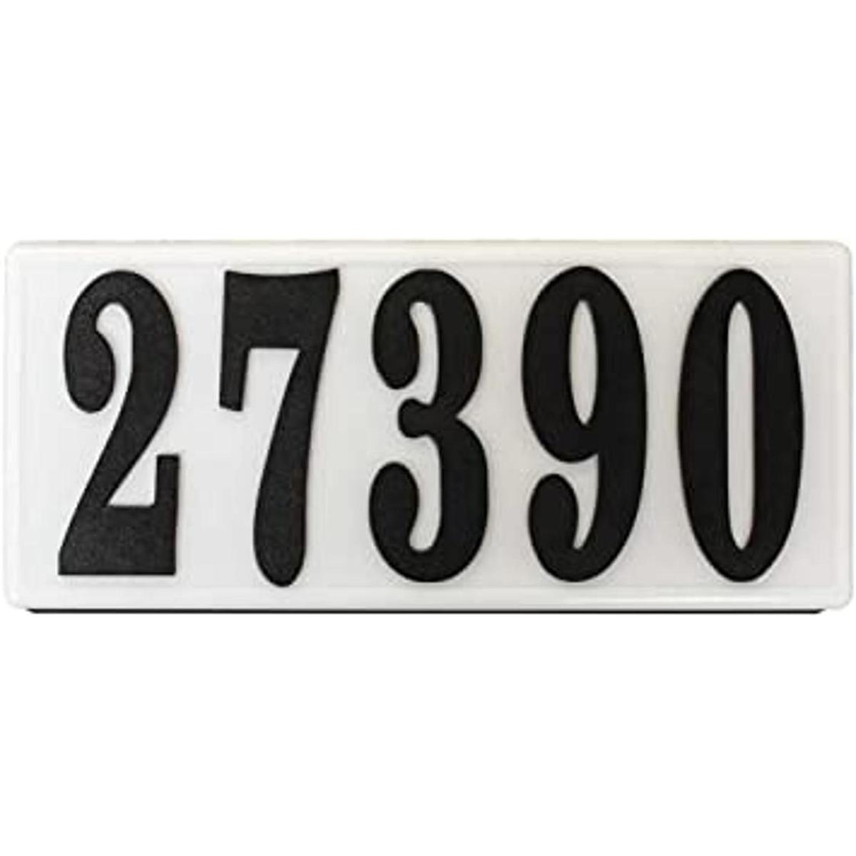 Qualarc SRPAB01BLK Serrano Placa de dirección rectangular