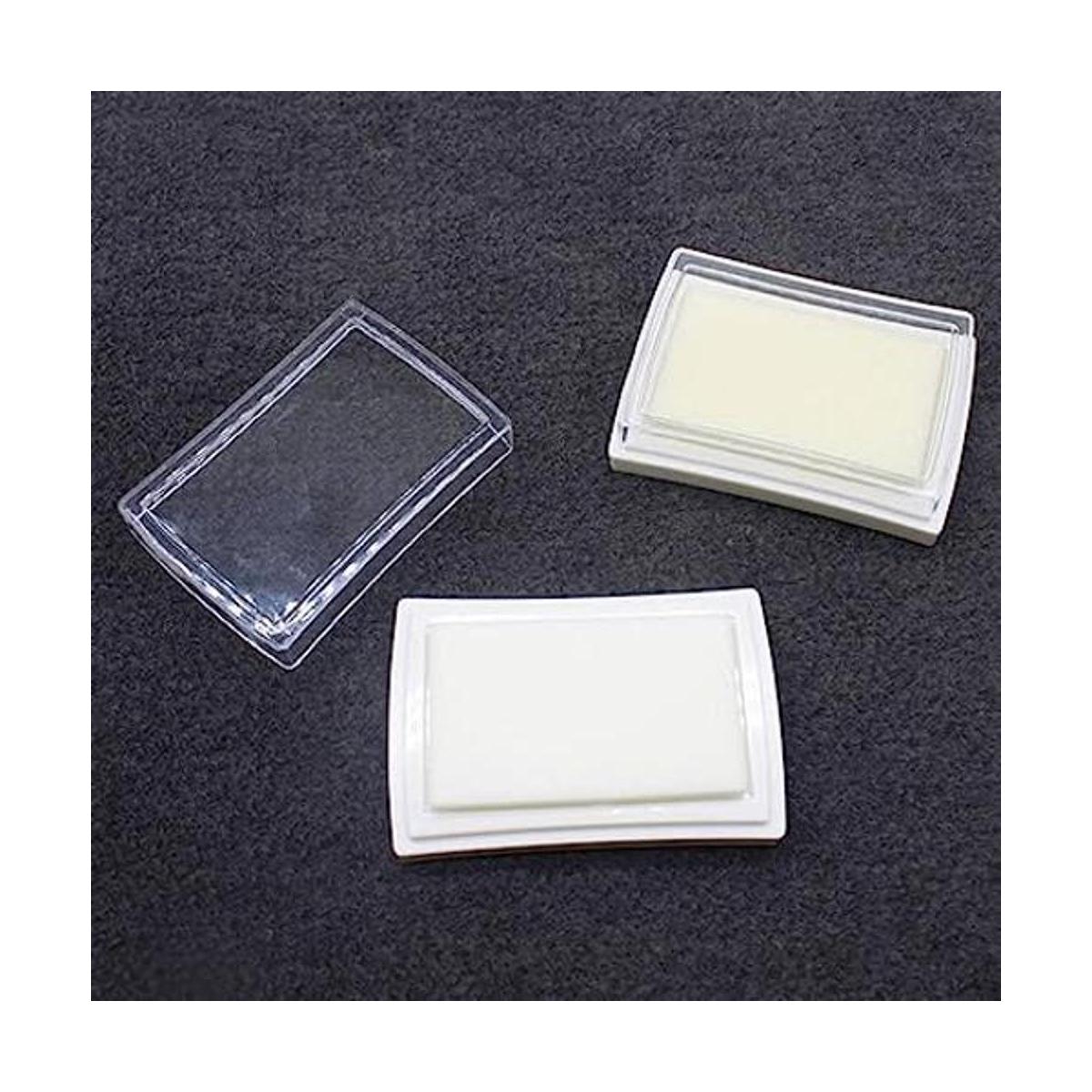 DAYBREAK CRAFT 12pcs blanco grande almohadilla de tinta