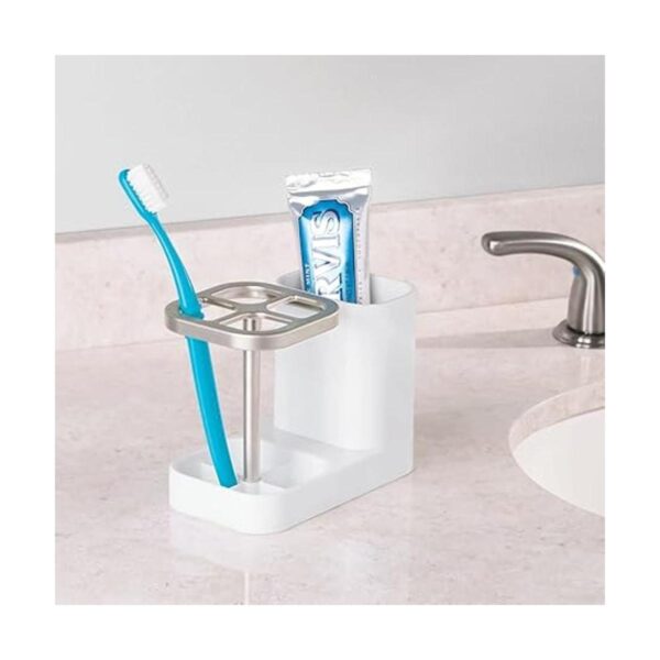 Soporte mDesign para pasta y cepillos de dientes con