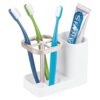 Soporte mDesign para pasta y cepillos de dientes con
