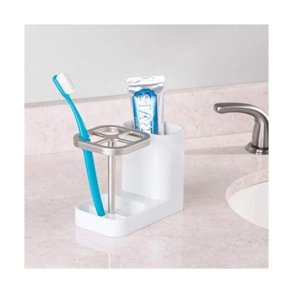 Soporte mDesign para pasta y cepillos de dientes con