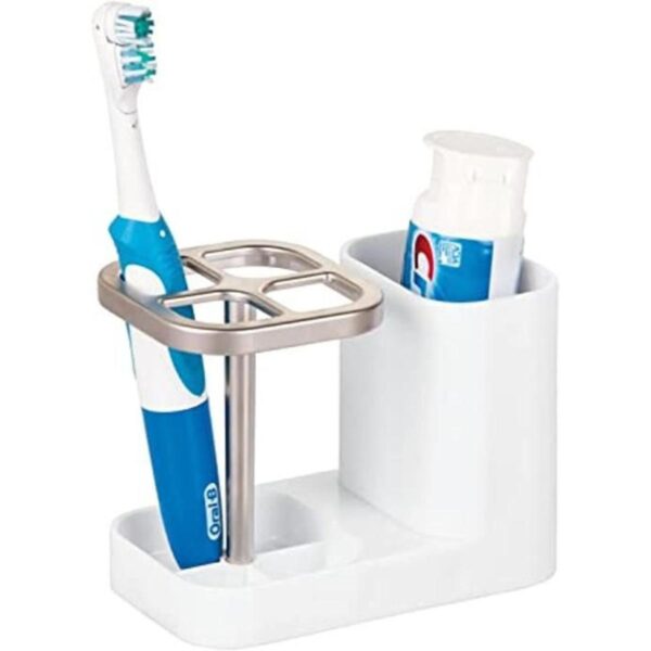 Soporte mDesign para pasta y cepillos de dientes con
