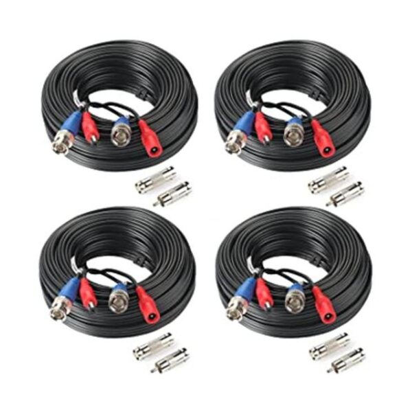 SHD Paquete de 4 cables de alimentación BNC Vedio_1