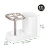 Soporte mDesign para pasta y cepillos de dientes con