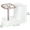 Soporte mDesign para pasta y cepillos de dientes con