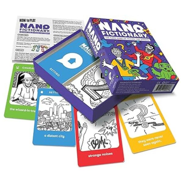 LOONEY LABS Nanofictionary Juego de cartas para juegos_4