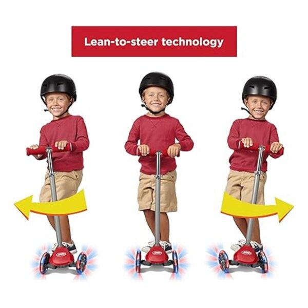 Radio Flyer Lean N Glide Scooter con ruedas iluminadas_5