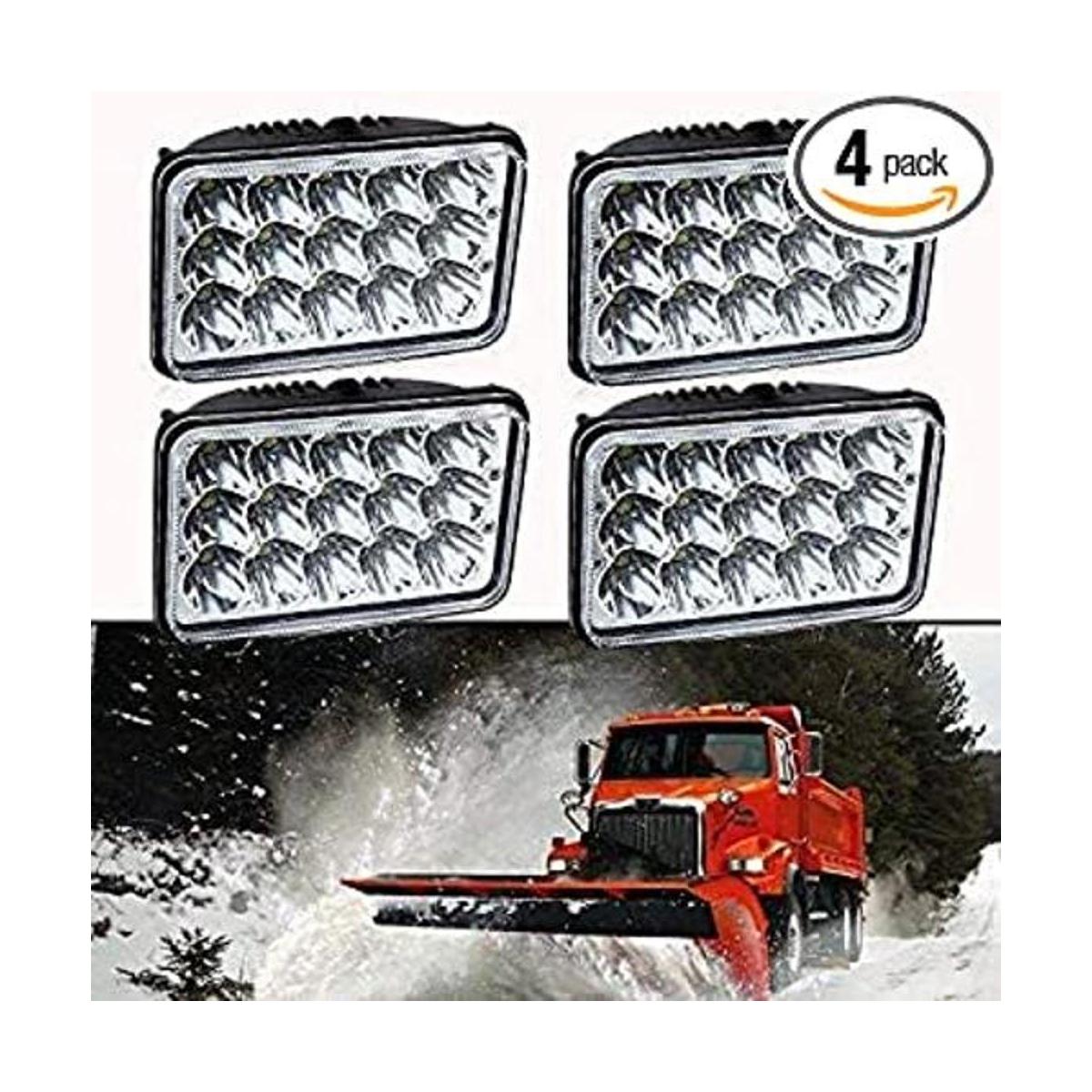 QUAKEWORLD Faros delanteros rectangulares LED de haz