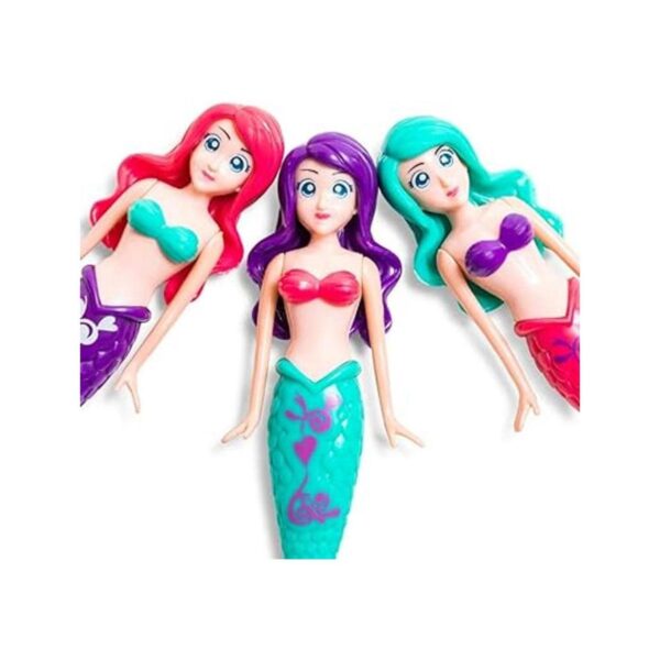 Banzai Juego de 3 muñecas mágicas de sirena en colores_2