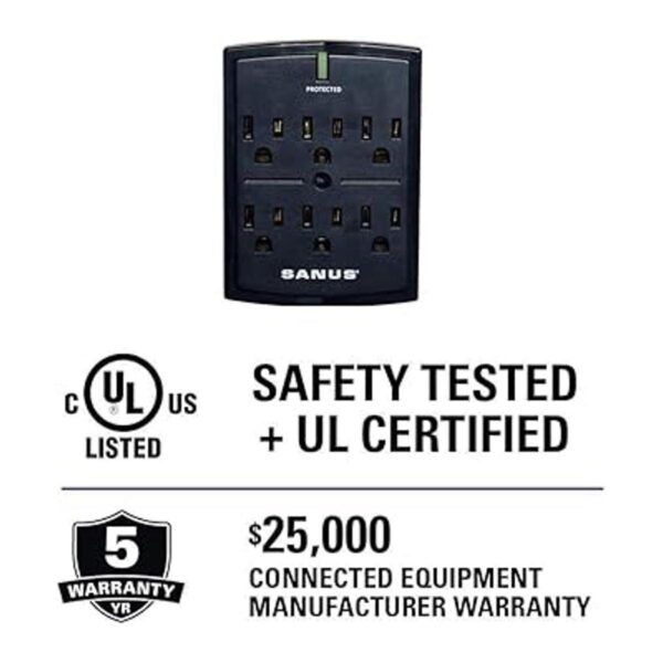 SANUS Protector contra sobretensiones de bajo perfil 1080J_2