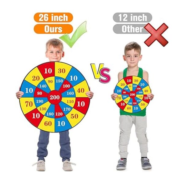 Tablero de dardos de 26 pulgadas para niños juegos de_2