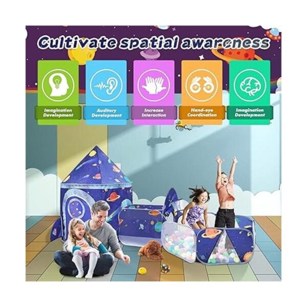 TTLOJ 3 piezas de tienda de campaña para niños con pozo de_2