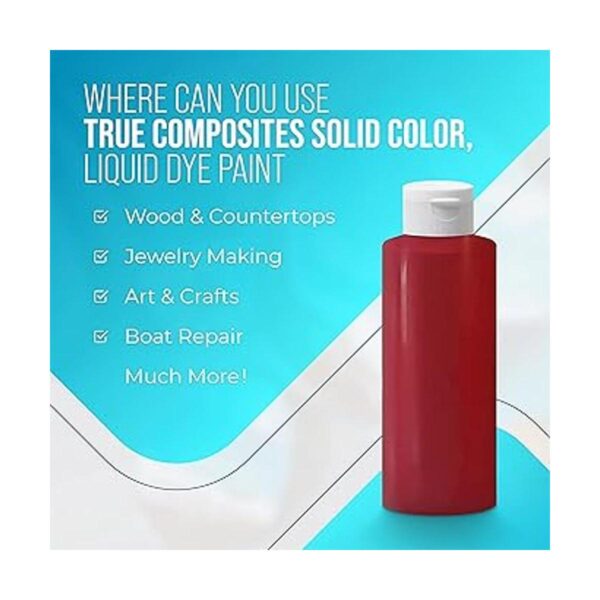 TRUE COMPOSITES Pigmento rojo 4 onzas Color sólido
