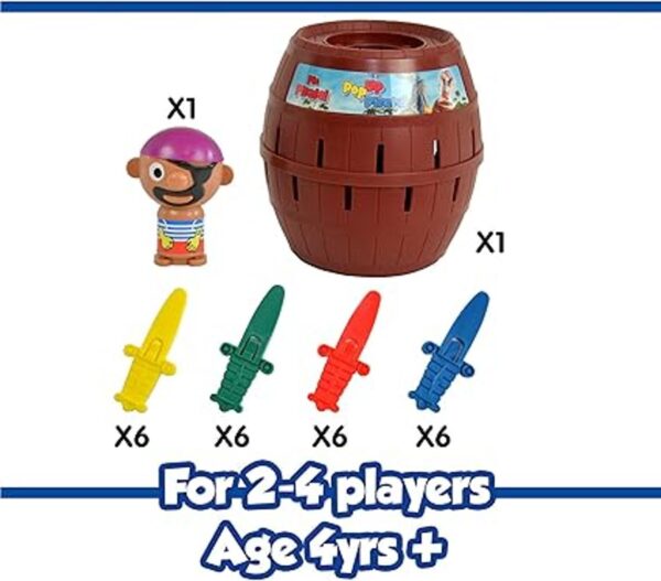 TOMY Pop Up Pirate Juego de pirata emergente proporciona_6