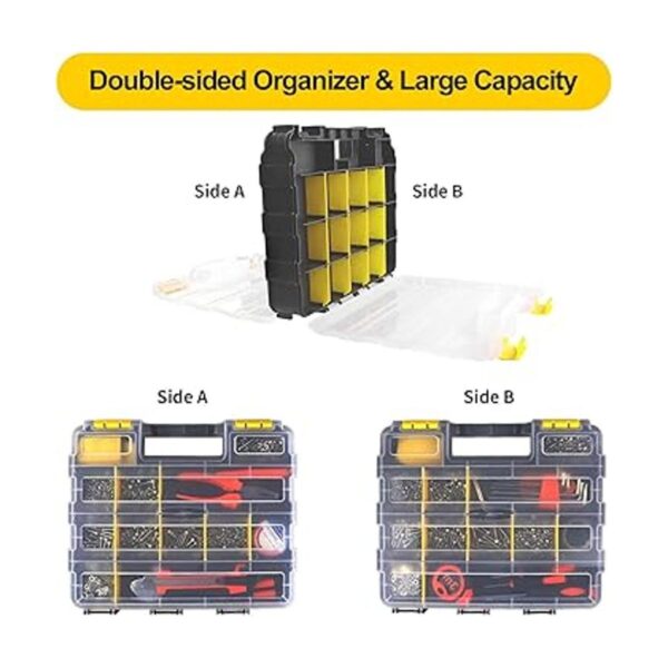TMYIOYC Double Side Tool Box Organizer Hardware Storage_2