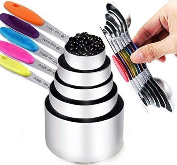 TILUCK Juego de tazas medidoras y cucharas medidoras_1